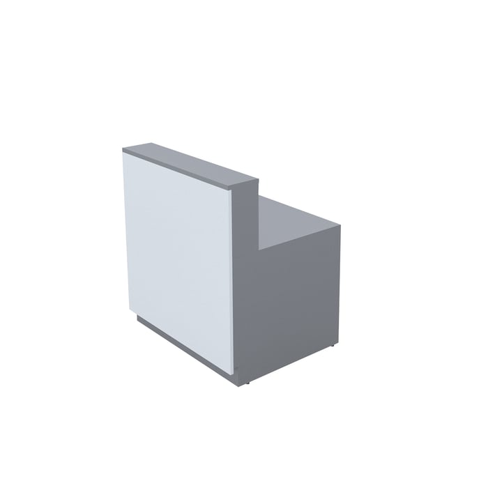 RFG Reception straight module Point, external, left, 100 x 80 x 112.50 cm
