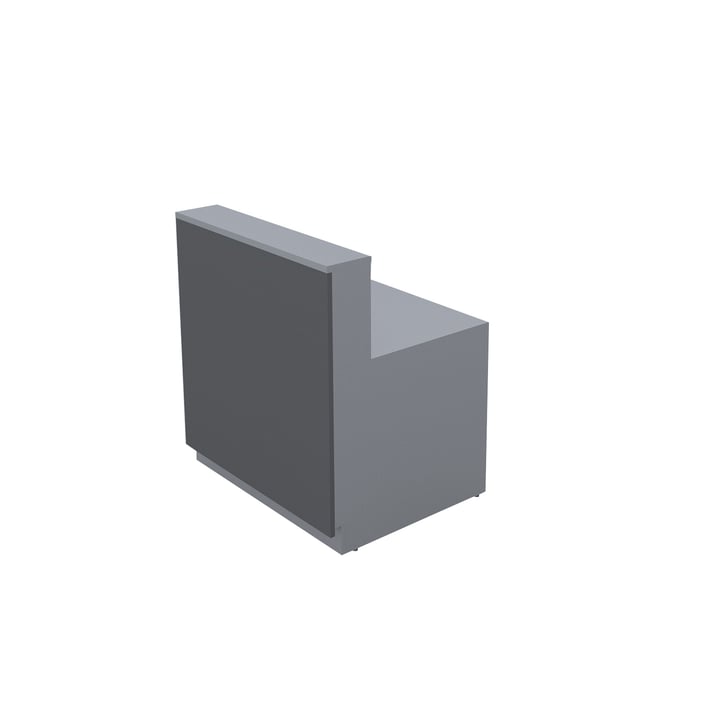 RFG Reception straight module Point, external, left, 100 x 80 x 112.50 cm