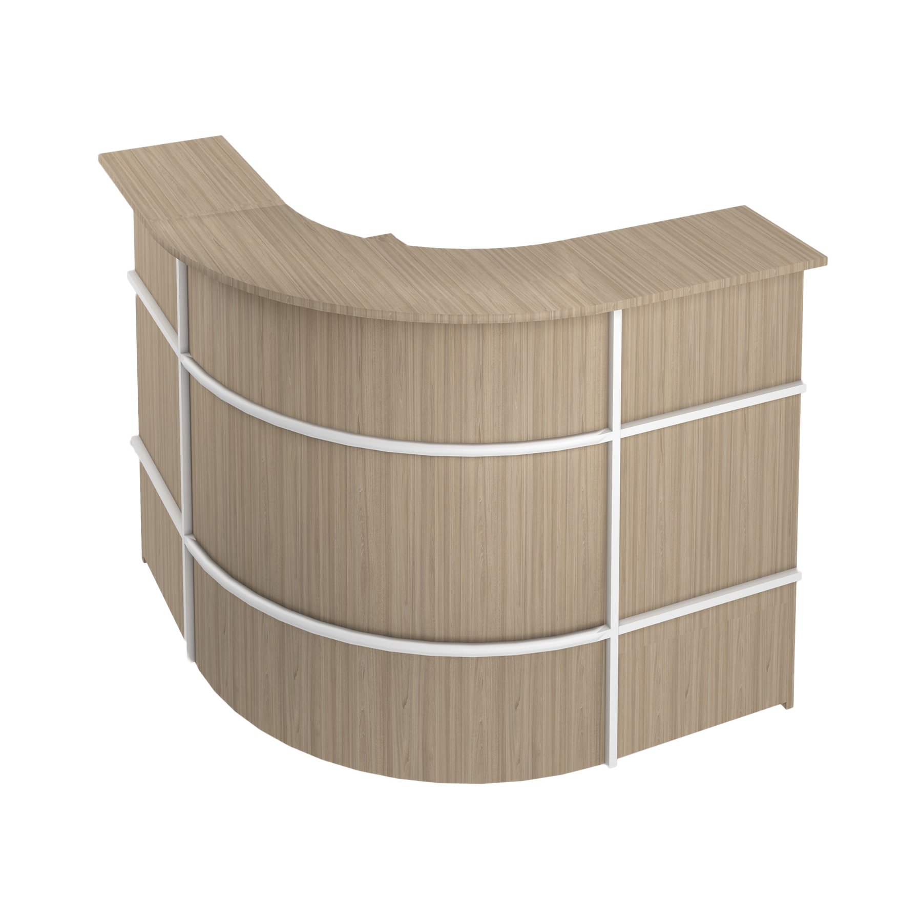 Reception R1, curved, 120 x 120 x 113 cm