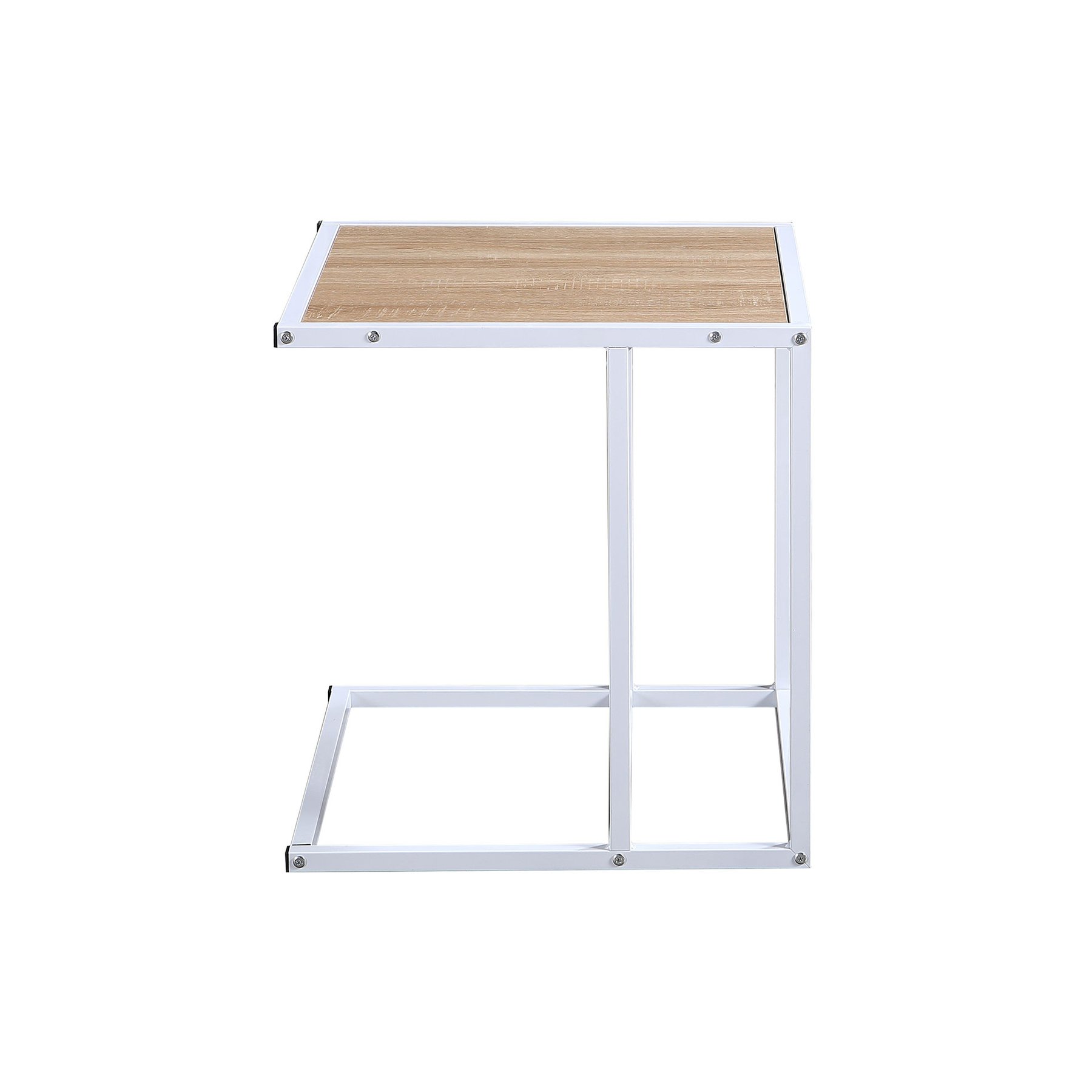 RFG Lake coffee table, 500 x 500 x 540 mm, square top, 15 mm particleboard, white, white metal legs
