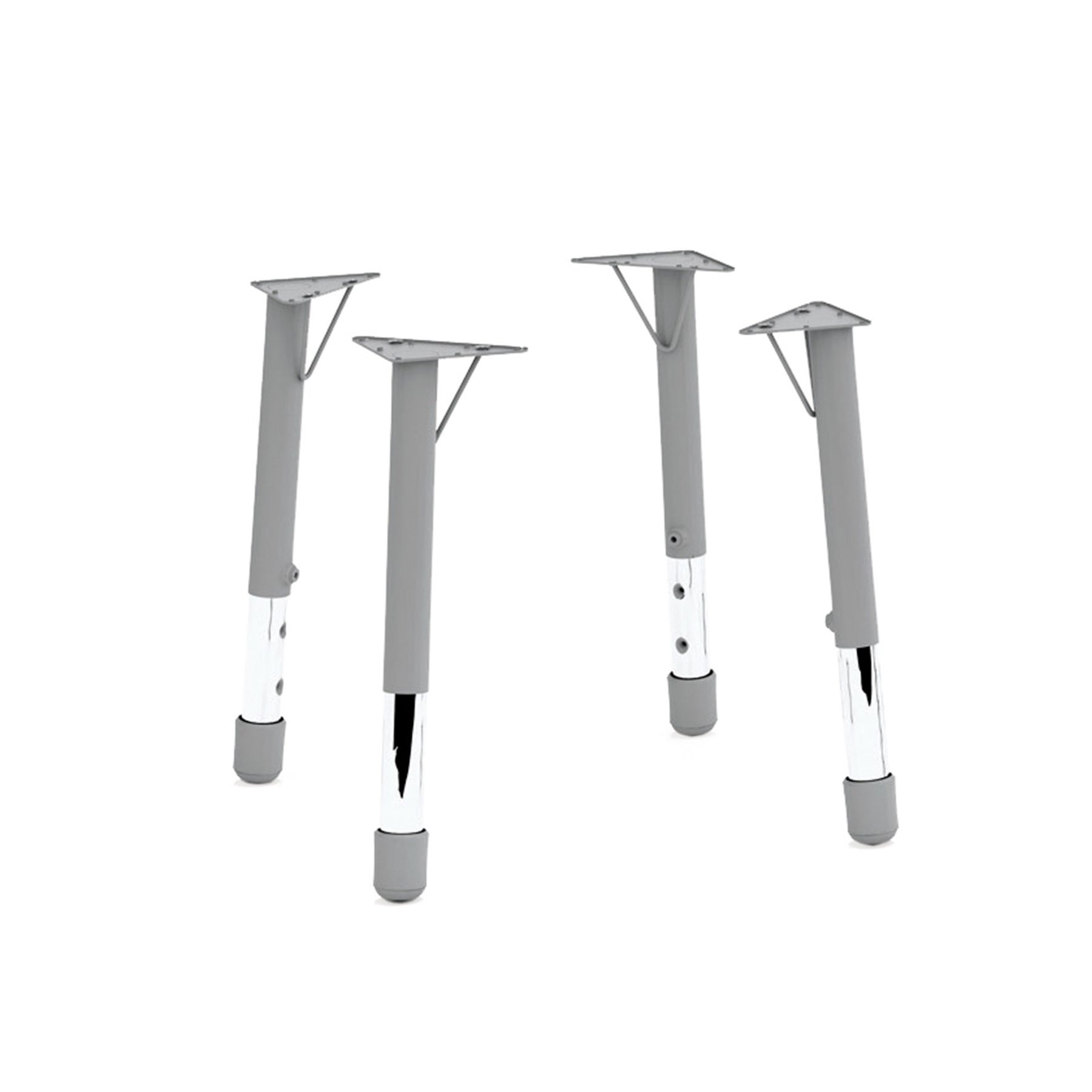 Nowa Szkola Legs, metal, height adjustable, 46 x 53 x 59 cm, 4 pcs