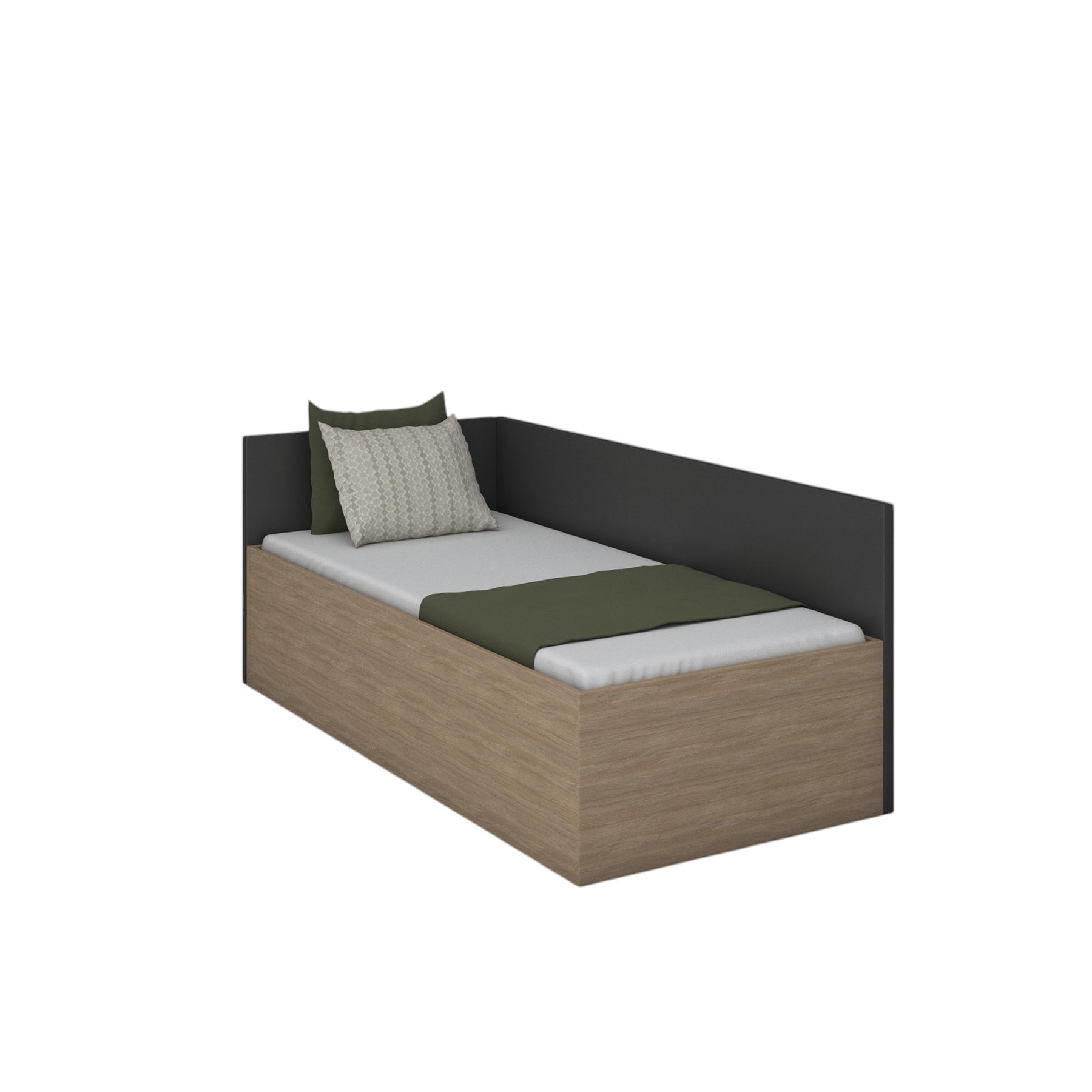 RFG Side Panel for single bed, 2072 x 36 x 800 mm, graphite