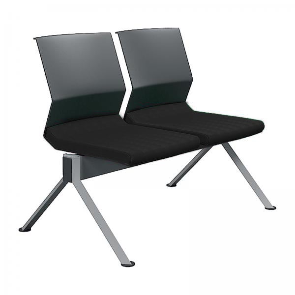 RFG Visitor bench Lisa Black, 2 seats, black