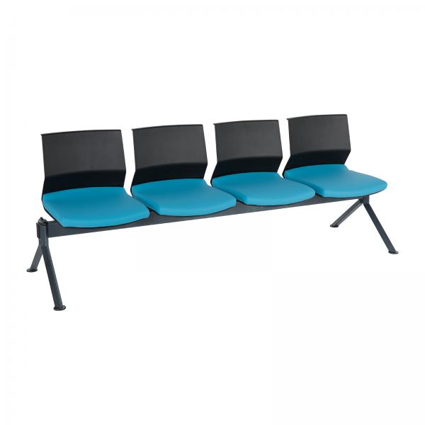 RFG Visitor bench Lisa Black, 4 seats, blue