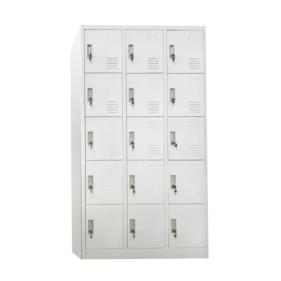 RFG Locker, metal, fifteen compartments, 185 ? 90 ? 40 cm, gray