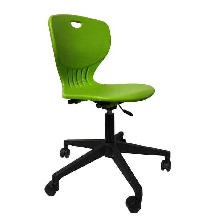 Ученически стол RFG Maxima Move Black, полипропилен, до 120 kg, зелен, 2 броя в комплект