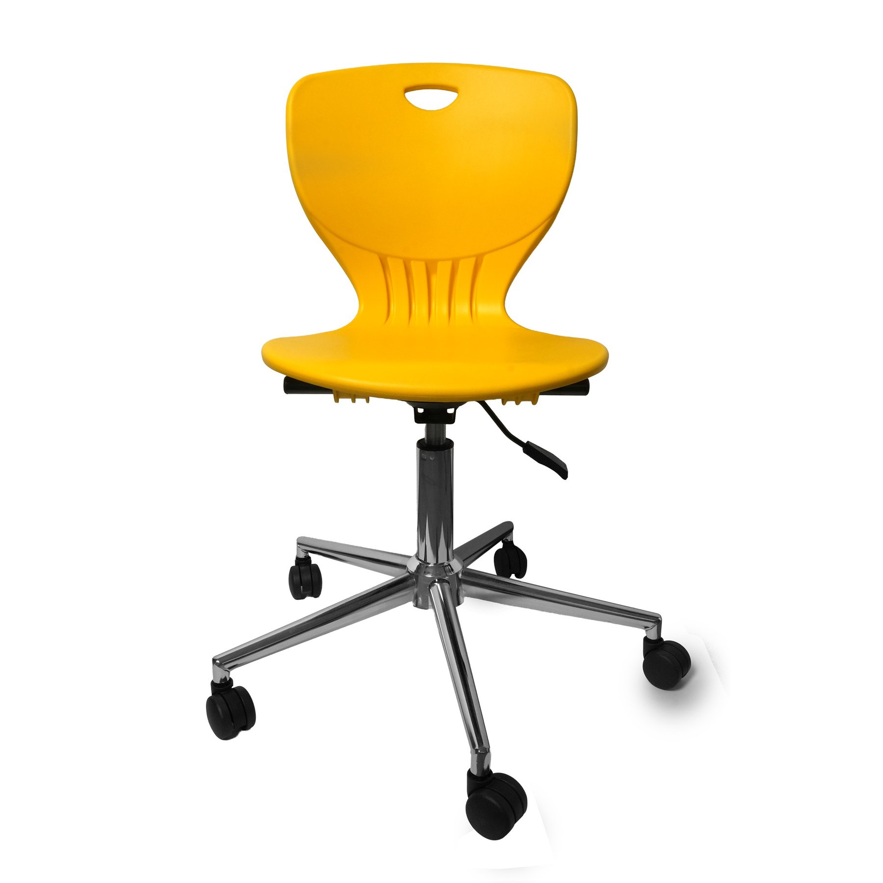 RFG Student chair Maxima Move Chrome, yellow, set of 2