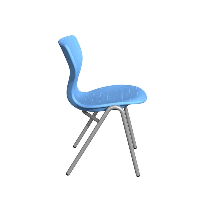 Ученически стол RFG Maxima X, 36 х 38 х 38 cm, полипропилен, до 120 kg, небесносин