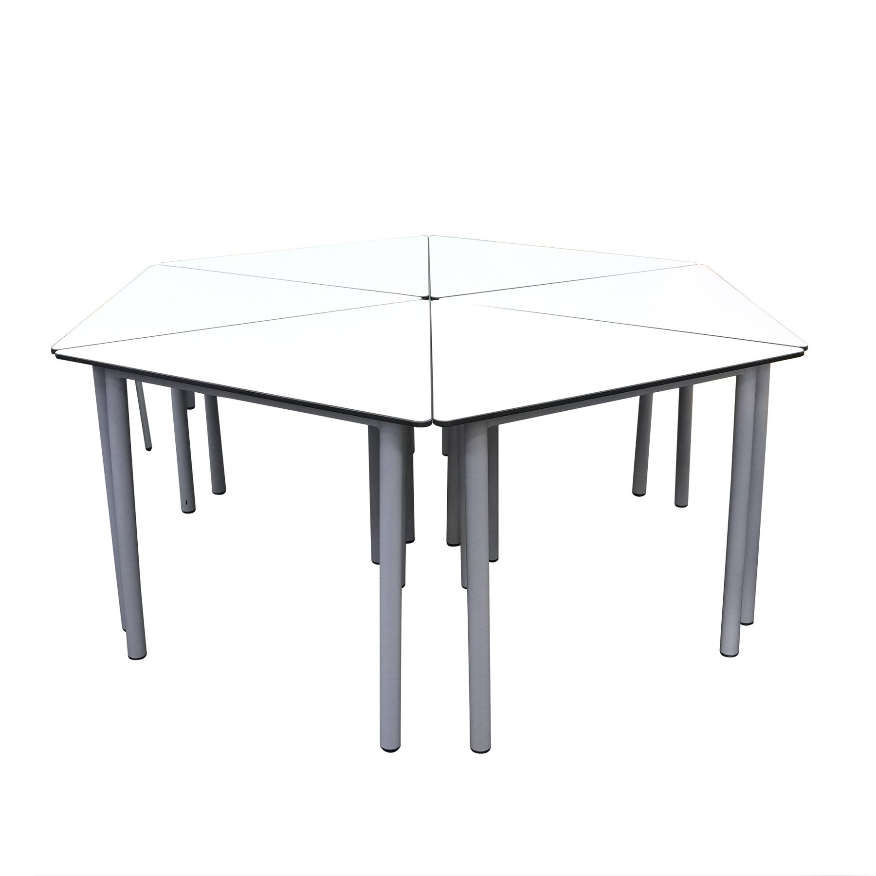 RFG Student Desk Flexus, MDF, triangular, 90 x 79 x 76 cm, assembled sample