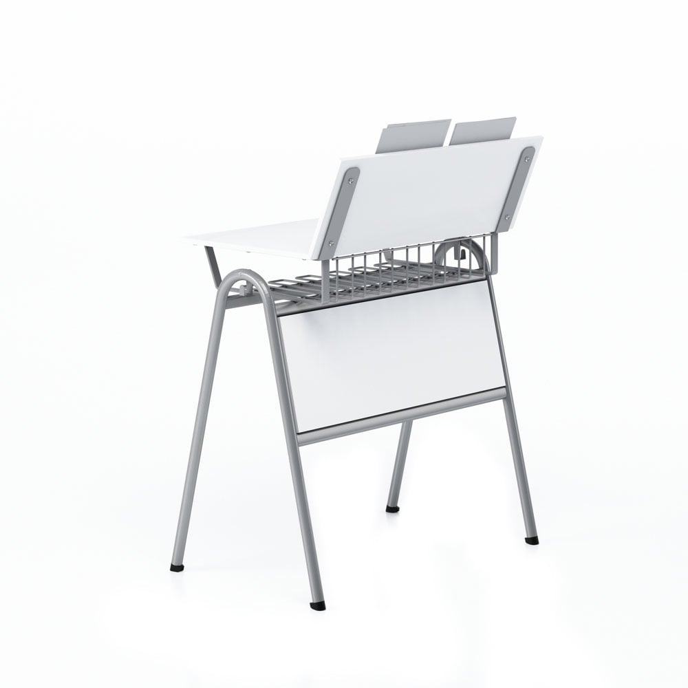 RFG Music Desk Letme, above 7th grade, 700 x 500 x 750 mm, gray top, gray metal