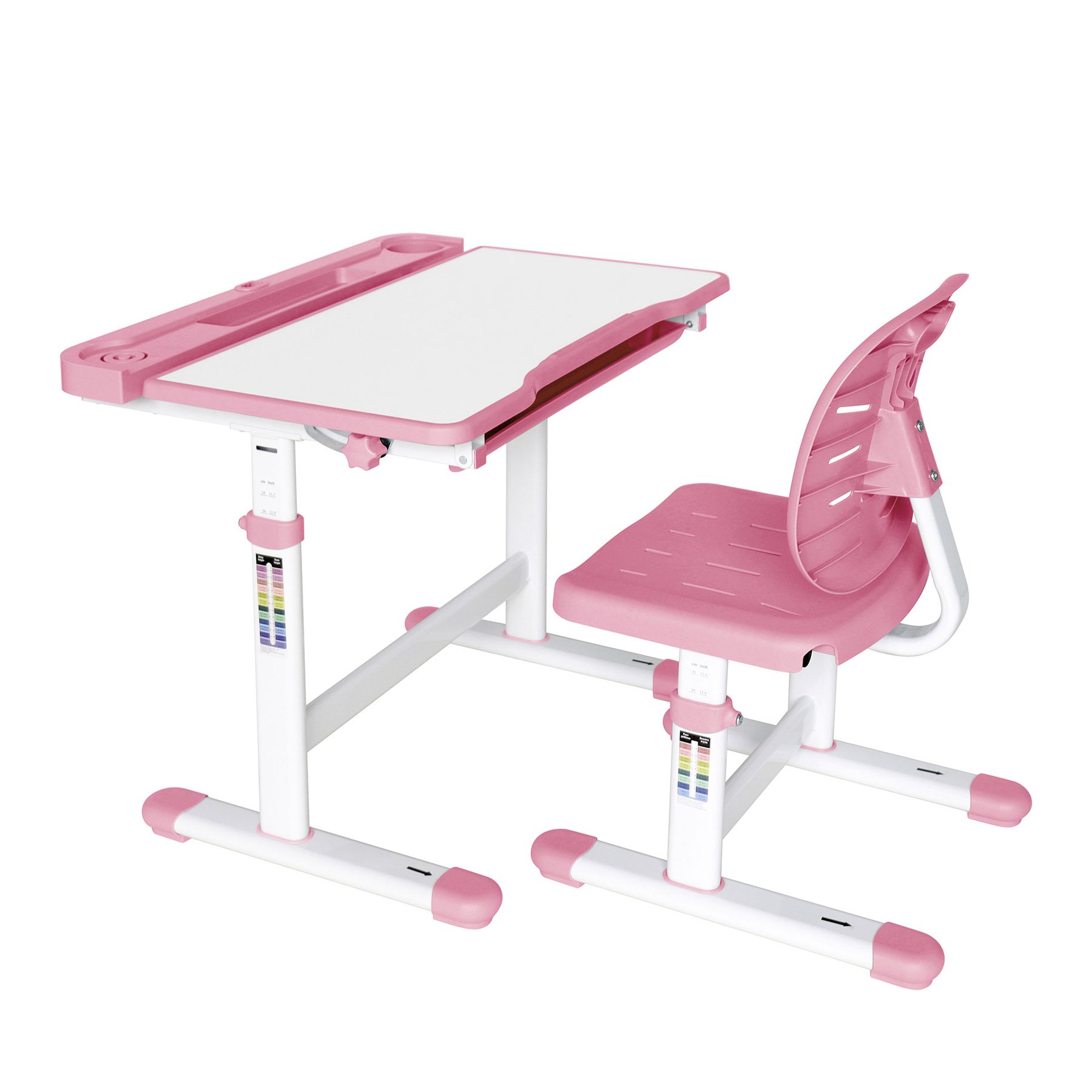 RFG Ergonomic desk and chair Ergo Tech 403X, pink