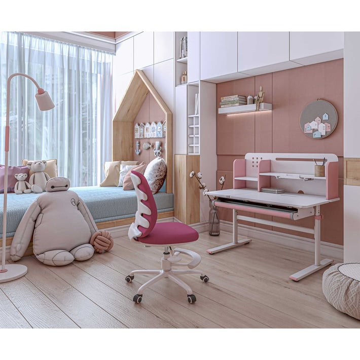 RFG Desk height-adjustable Ergo Light 1003A, pink