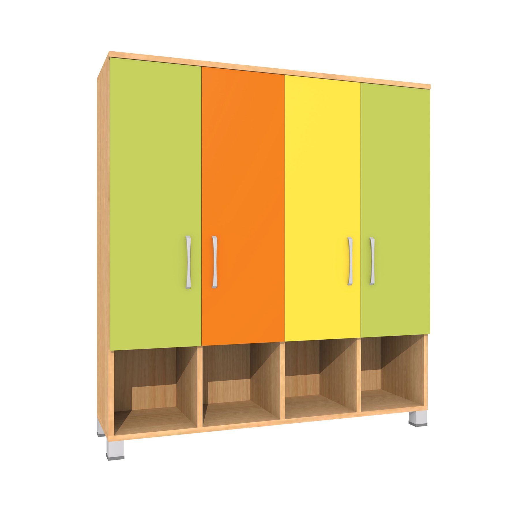Wardrobe, childrenās, with shelf and hanger, 120 x 35 x 130 cm