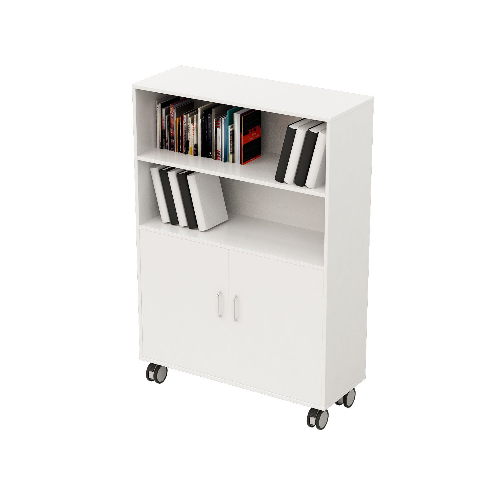 RFG Cabinet, 2 doors, 104 x 40 x 150 cm, light grey, assembled demo unit