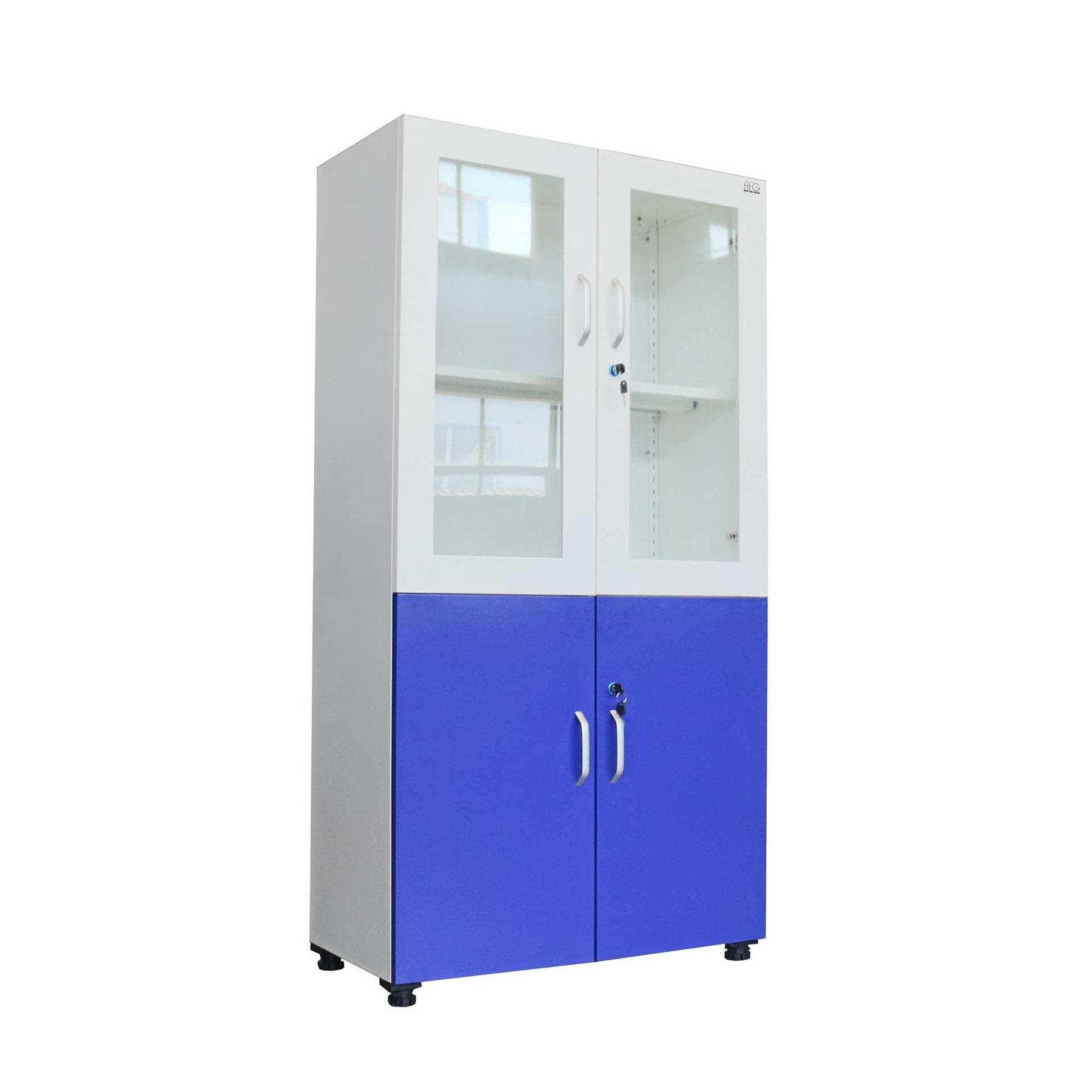 RFG Cabinet, laboratory, 800 x 400 x 1 650 mm, blue-white