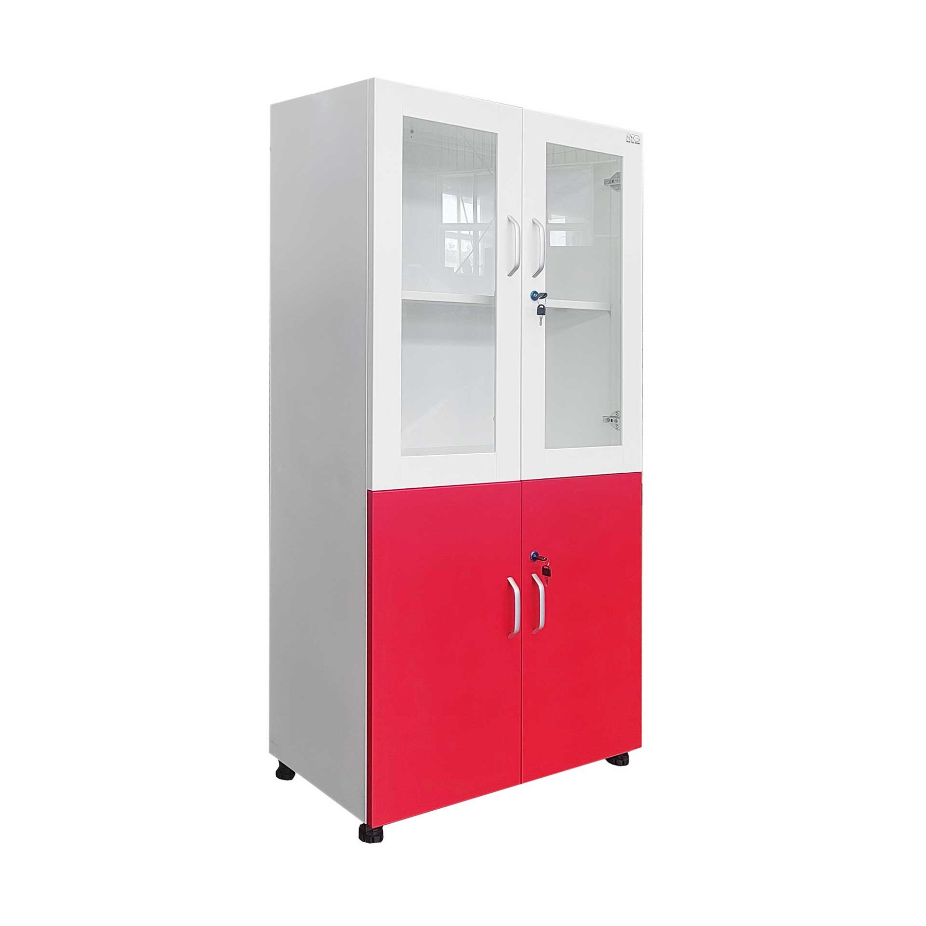 RFG Cabinet, laboratory, 800 x 400 x 1650 mm, red-white
