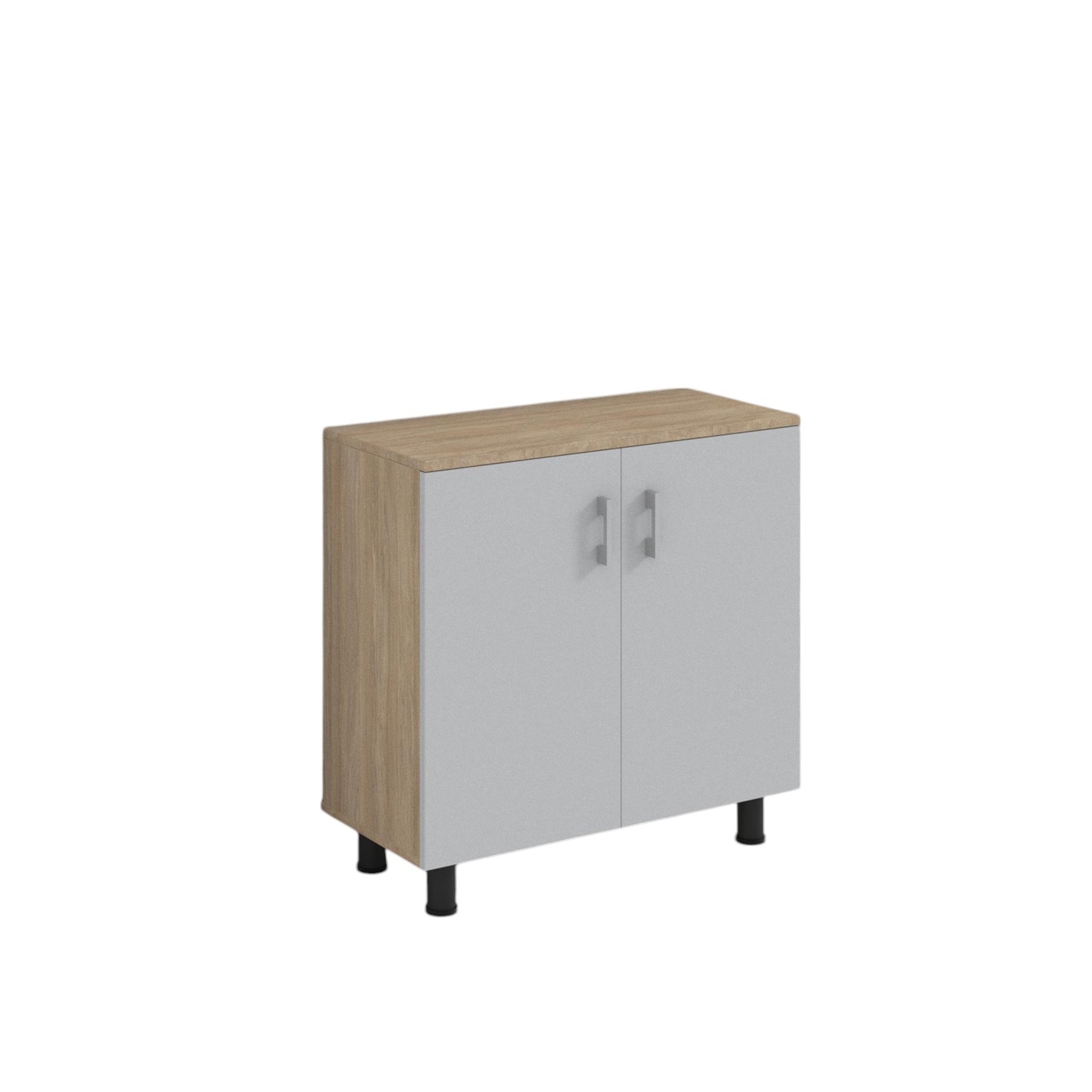 RFG Cabinet, 800 x 400 x 850 mm, sonoma oak and grey
