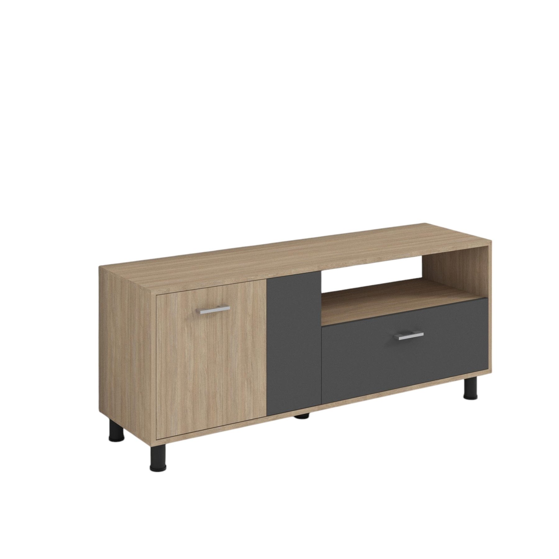 RFG TV Cabinet, 1470 x 400 x 630 mm, sonoma oak and graphite