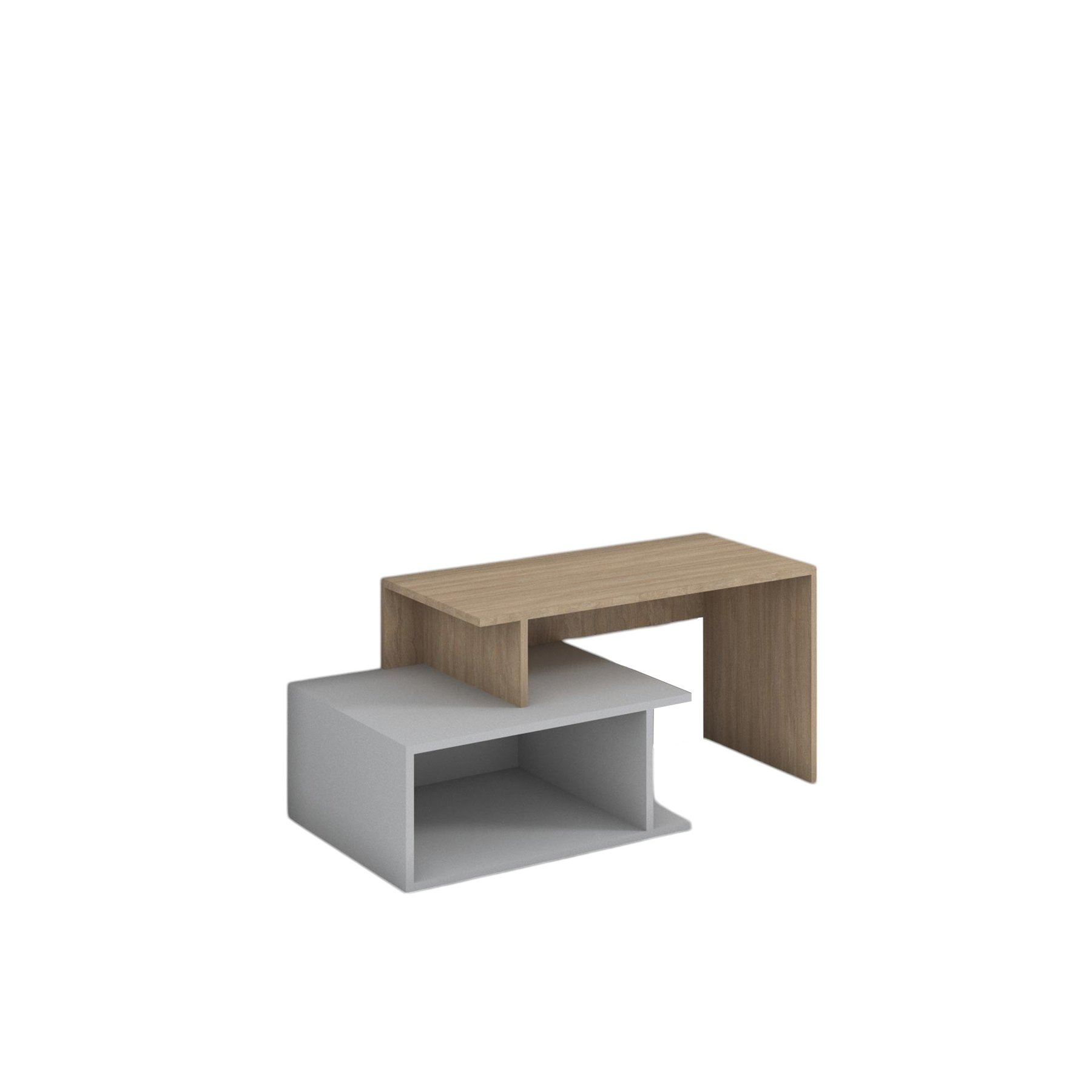 RFG TV cabinet, 1250 x 500 x 500 mm, grey base, sonoma oak top