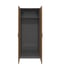 Wardrobe RFG Parma, double, 800 х 550 х 2000 mm, chipboard 18 mm, walnut and dark grey