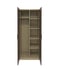Wardrobe RFG Lisabon, with shelves, 800 х 550 х 2000 mm, chipboard 18 mm, oak and grey
