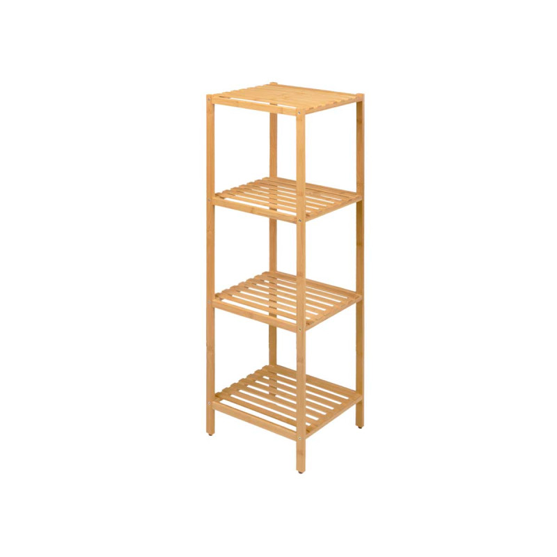Shelving unit Berilo, 4-tier, bamboo