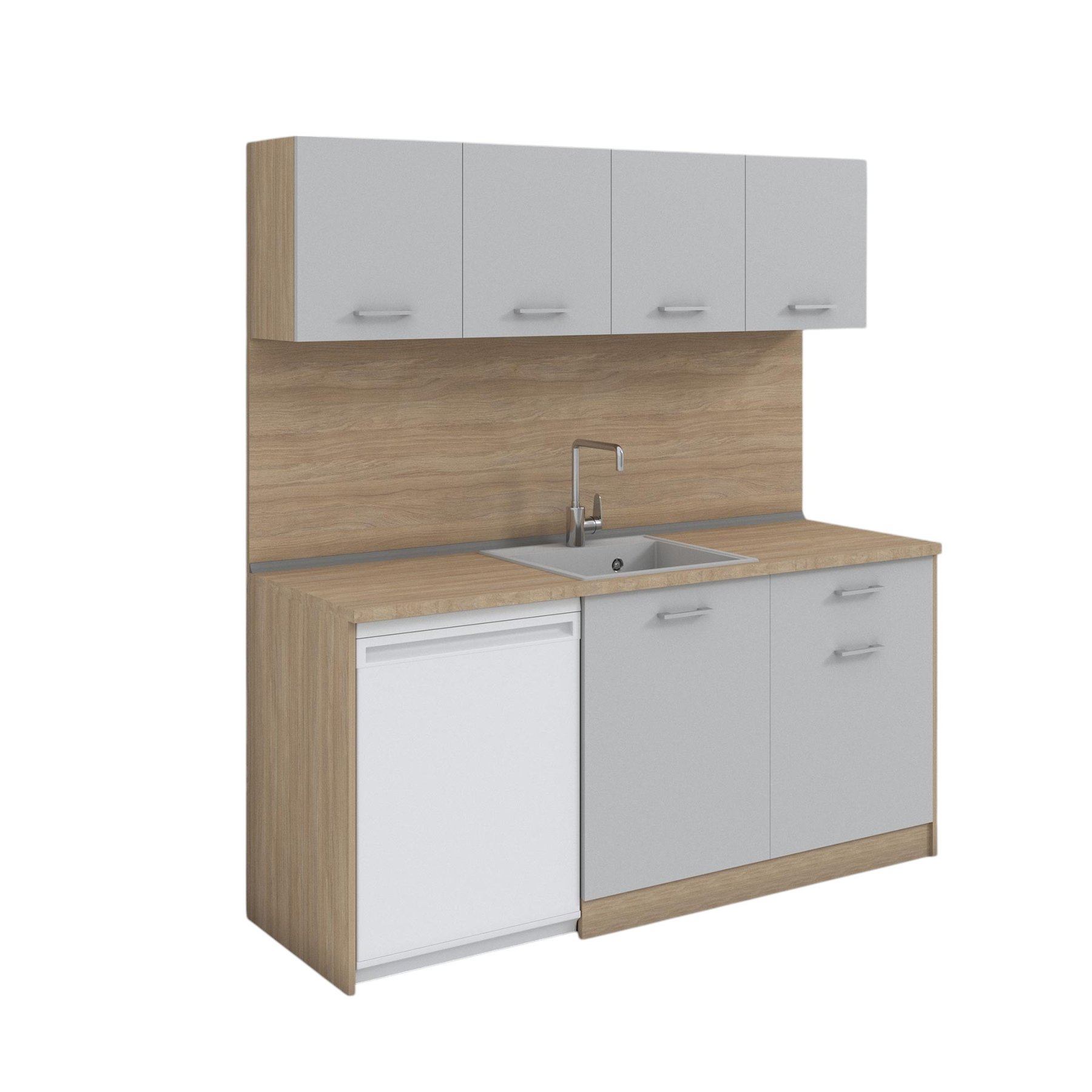 RFG Kitchen, 1868 x 600 x 2000 mm, sonoma oak and grey