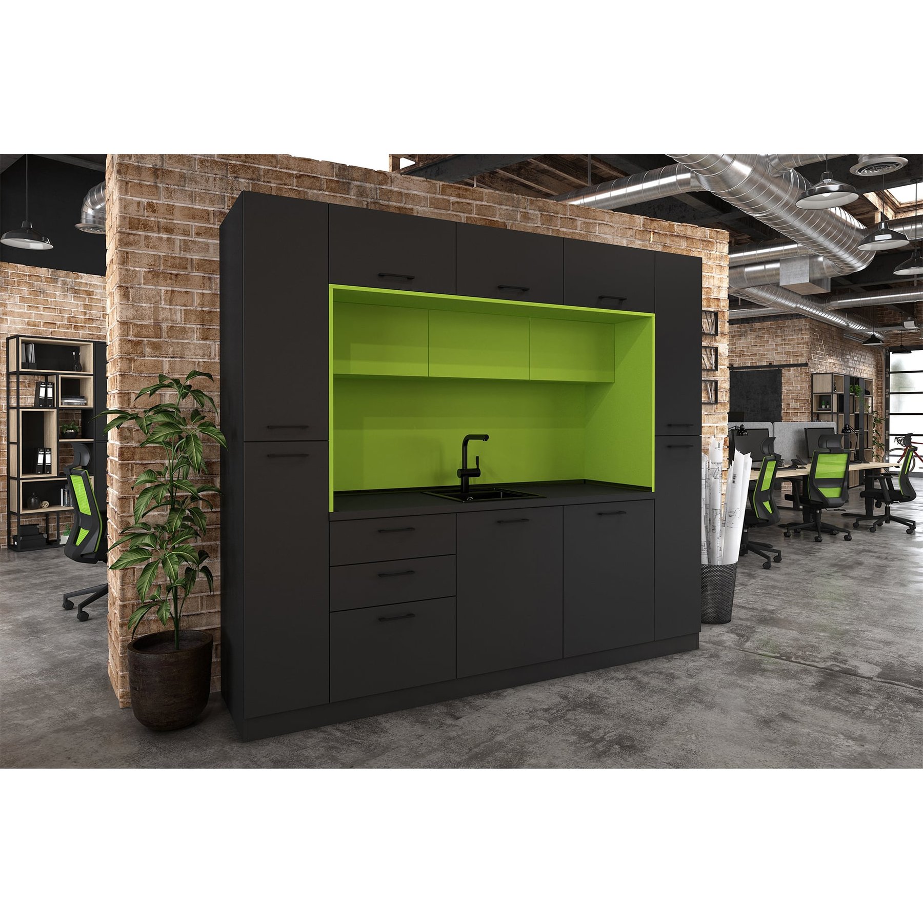 RFG Kitchen Beka, 250 x 60 x 221 cm