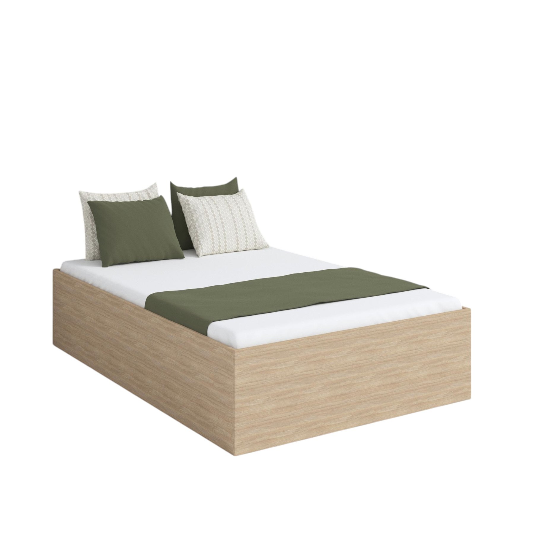 RFG Double bed, 1436 x 2036 x 450 mm, sonoma oak