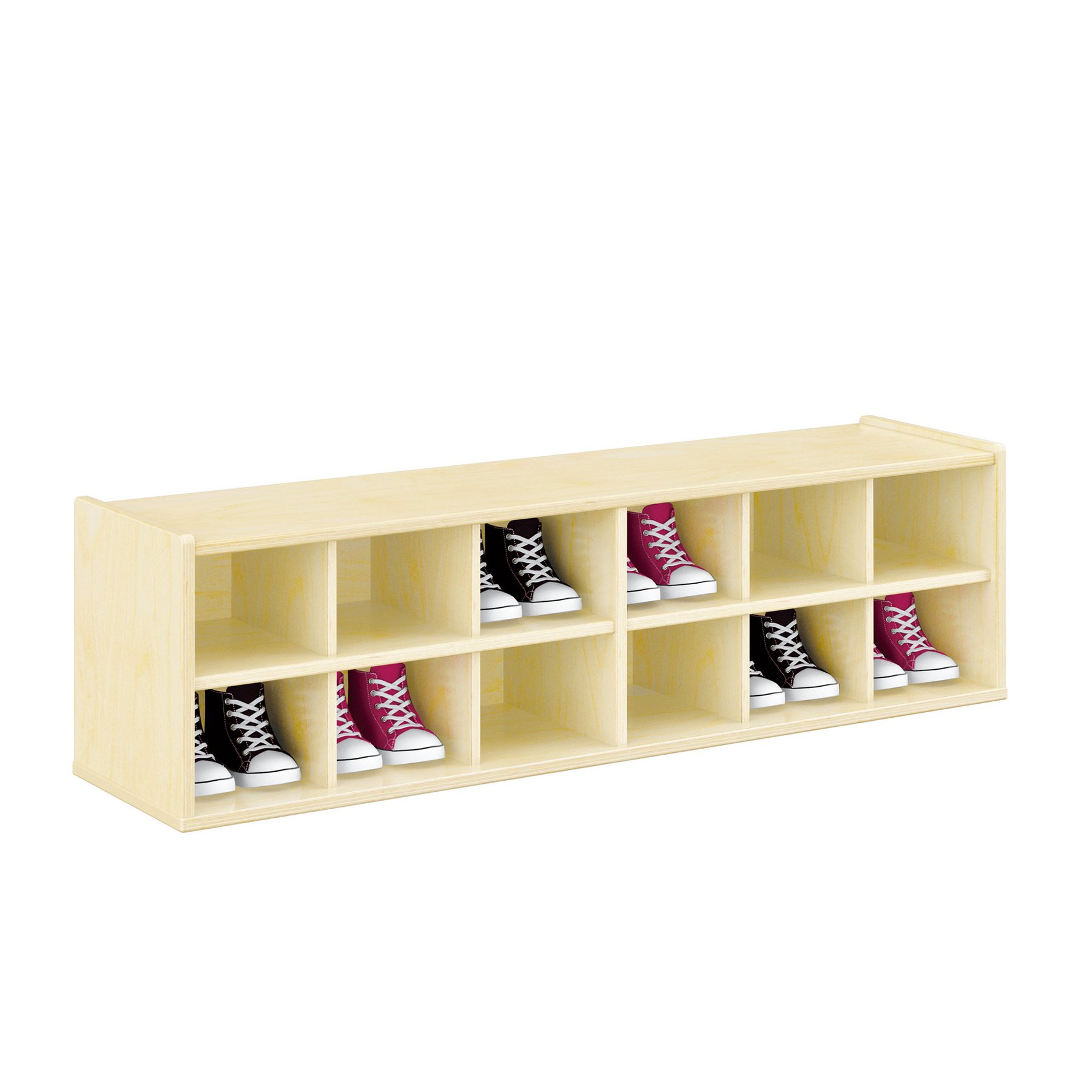 Shoe rack RFG Smarty F202286, 16 mm plywood, 1176 x 300 x 330 mm