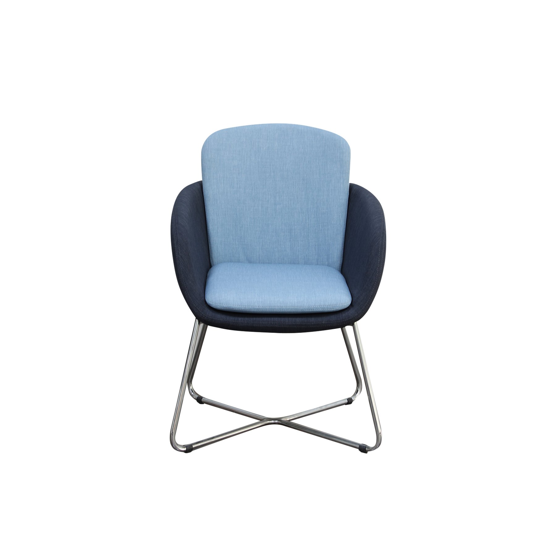 RFG Armchair Louis X Leg, chrome base