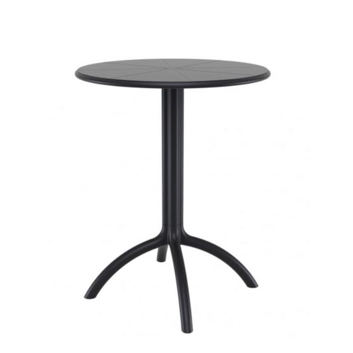 Octopus table, plastic, black