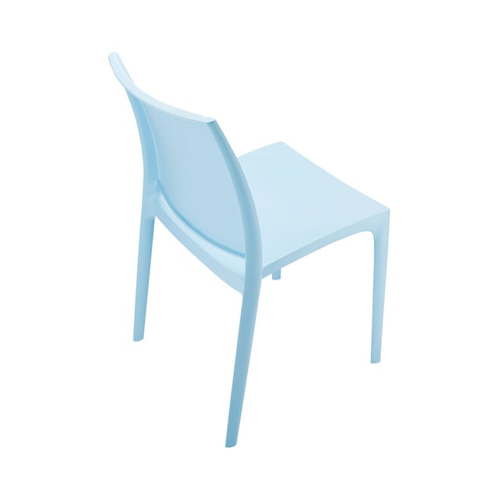 Градински стол RFG Milano, пластмасов, до 120 kg, светлосин