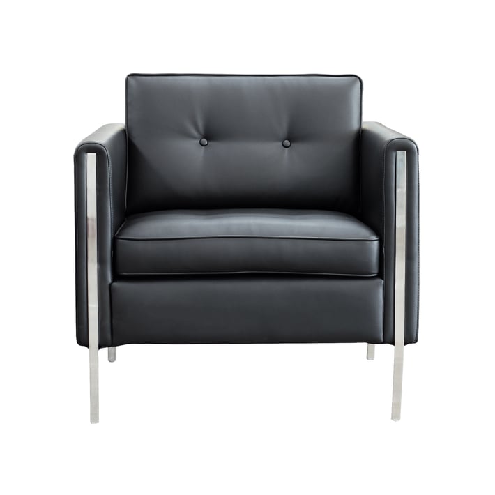 Фотьойл RFG Frida, екокожа, черна седалка, черна облегалка