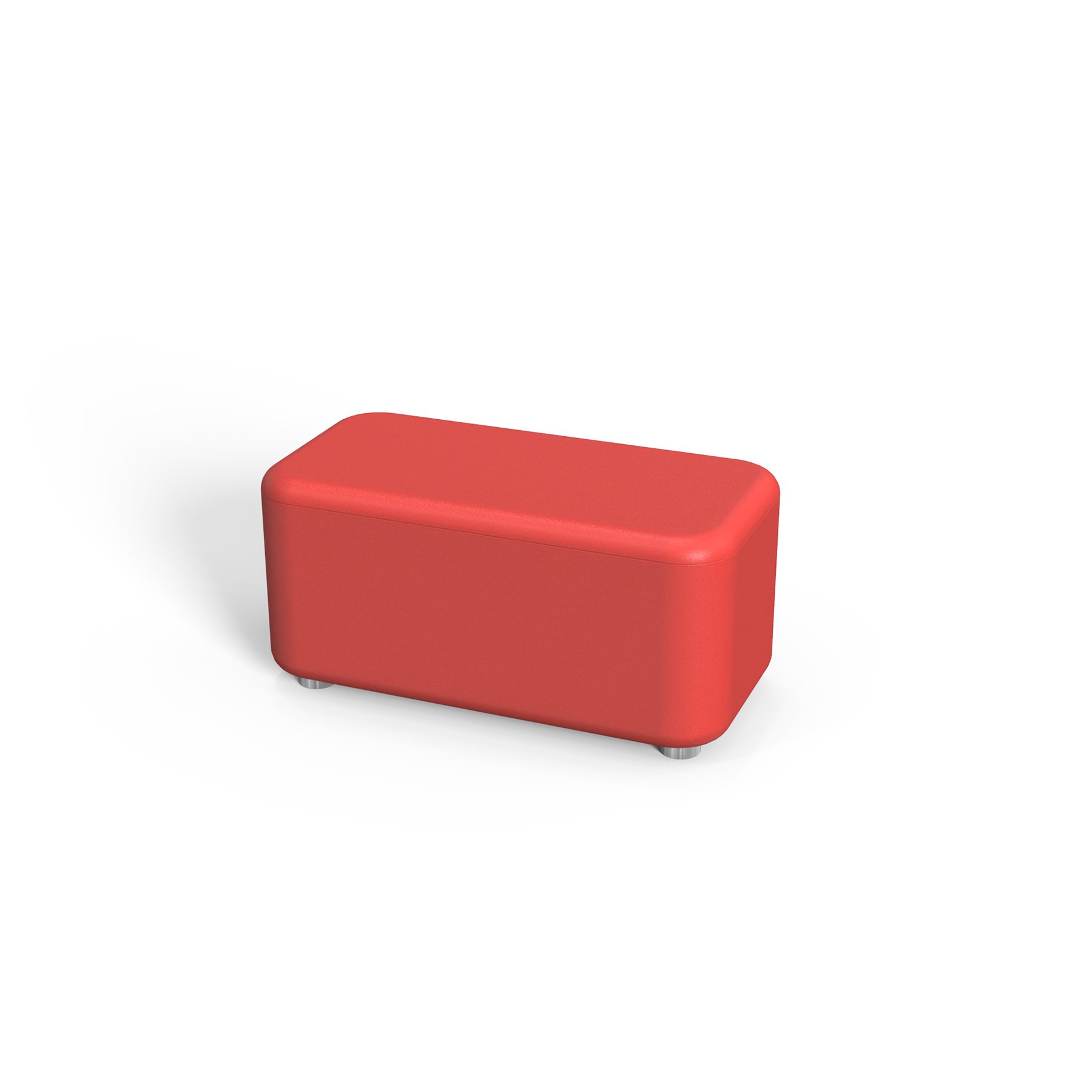 RFG Pouf Line, 120 x 60 x 43H, eco-leather, red