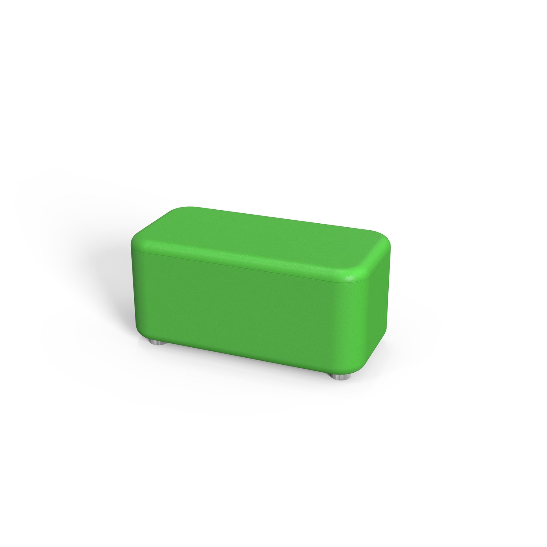 RFG Pouf Line, 120 x 60 x 43H, eco leather, green