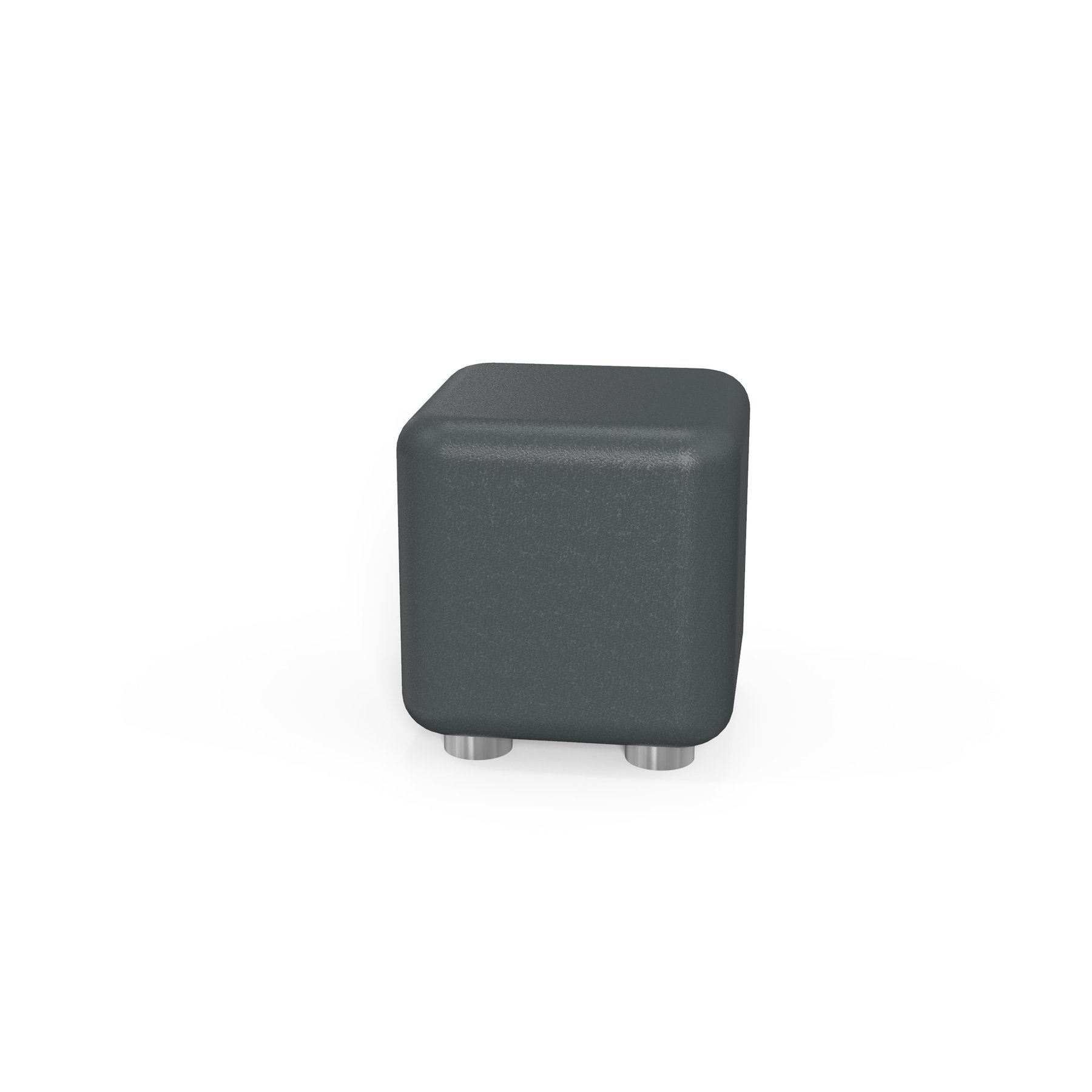RFG Pouf Cube, 60 x 60 x 43H, eco leather, graphite color
