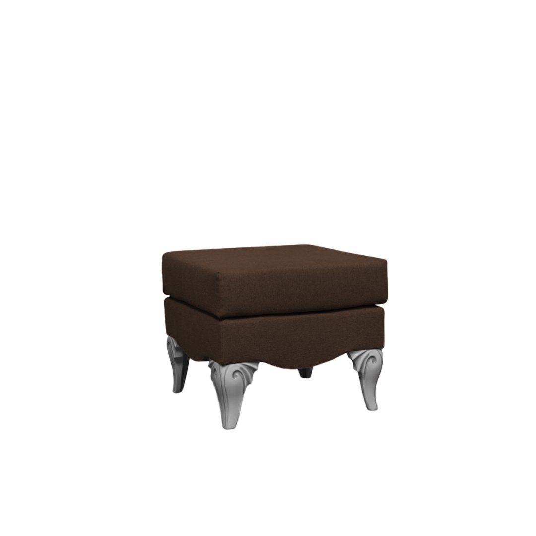 Stool Classic, 500 x 500 x 420-440 mm, brown