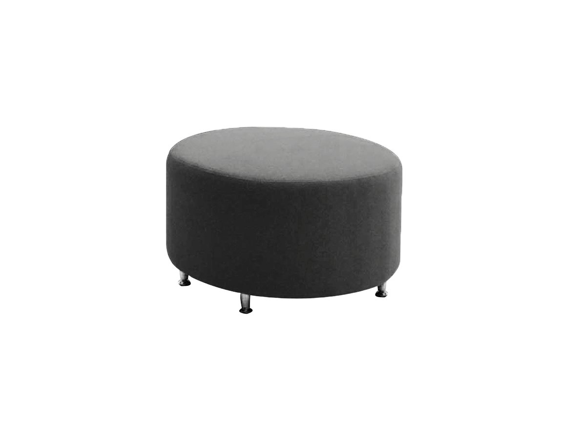 Ottoman RFG Zara, round, fabric, 700 x 700 x 400 mm, grey