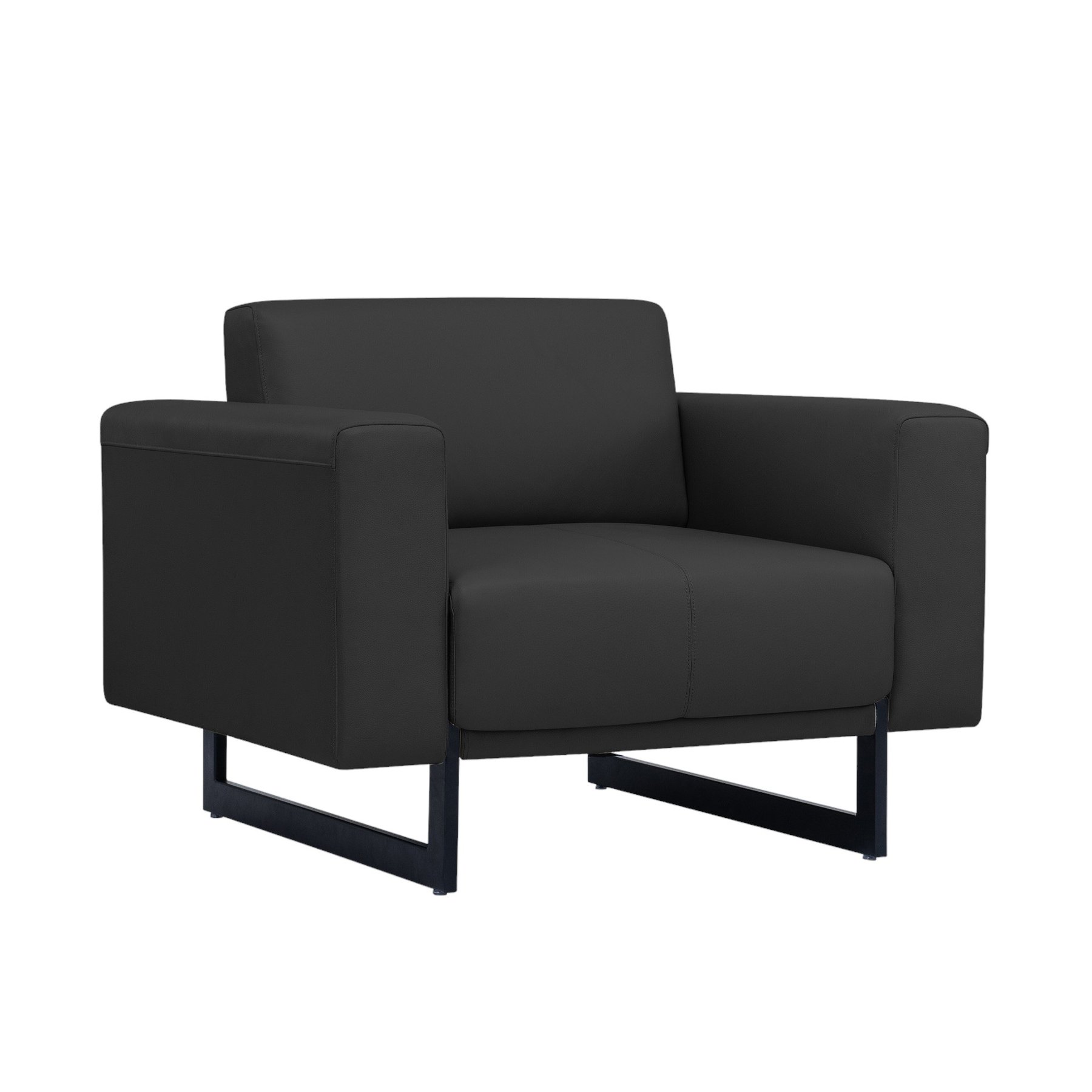 RFG Armchair Toledo, eco-leather, black