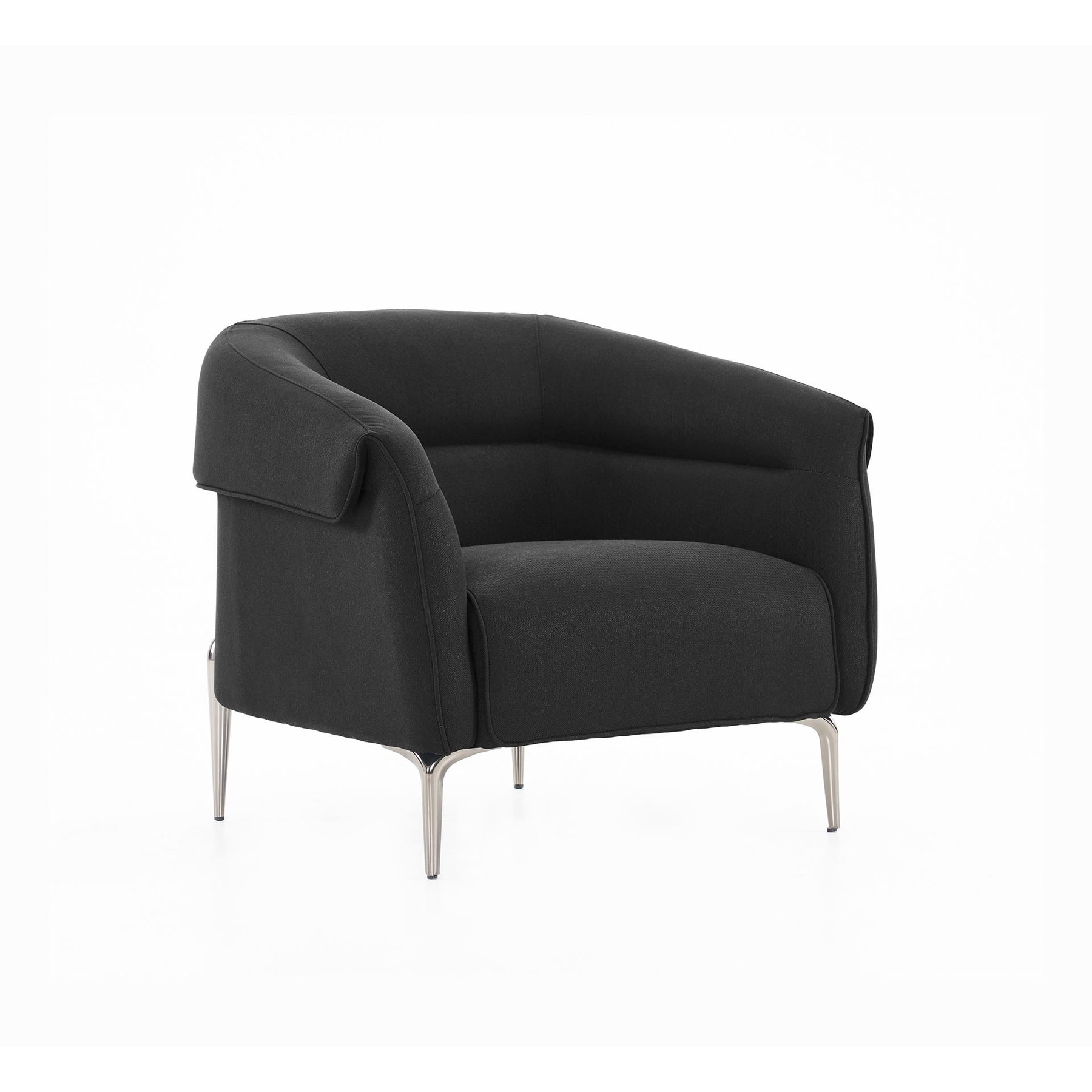 Armchair RFG Megan, with armrest, textile, 890 x 820 x 740 mm, black