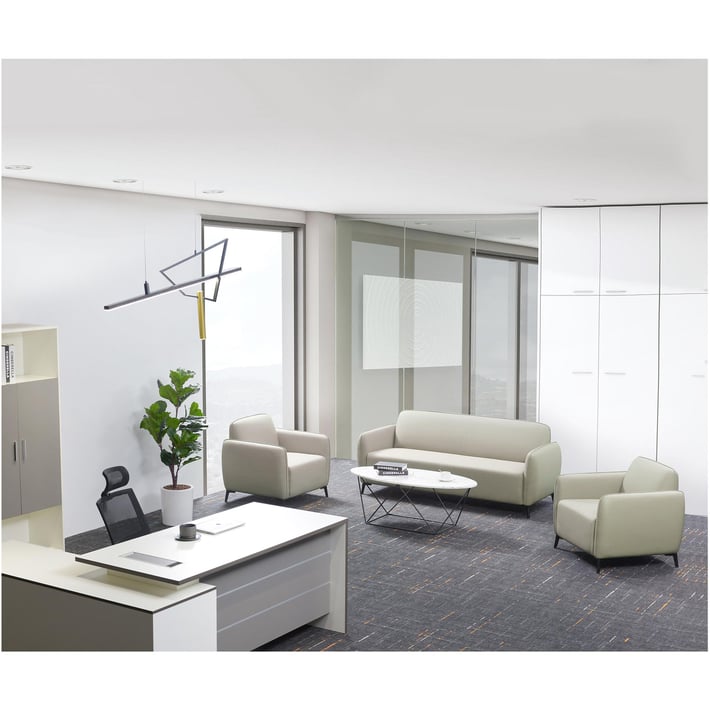 Фотьойл RFG Lisa, екокожа, 830 х 750 х 780 mm, светлосив