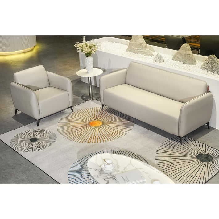 Фотьойл RFG Lisa, екокожа, 830 х 750 х 780 mm, светлосив