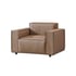 Armchair RFG Kiano, eco leather, 1160 x 880 x 760 mm, brown