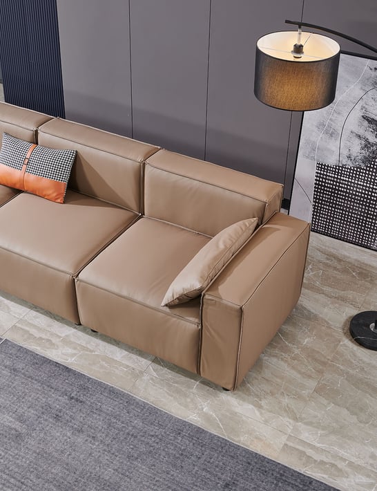 Armchair RFG Kiano, eco leather, 1160 x 880 x 760 mm, brown