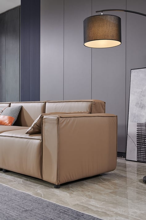 Armchair RFG Kiano, eco leather, 1160 x 880 x 760 mm, brown