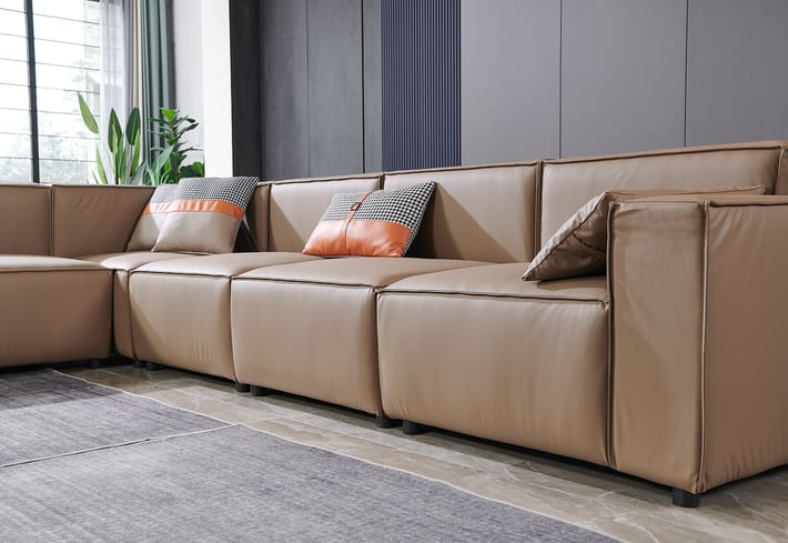 Armchair RFG Kiano, eco leather, 1160 x 880 x 760 mm, brown