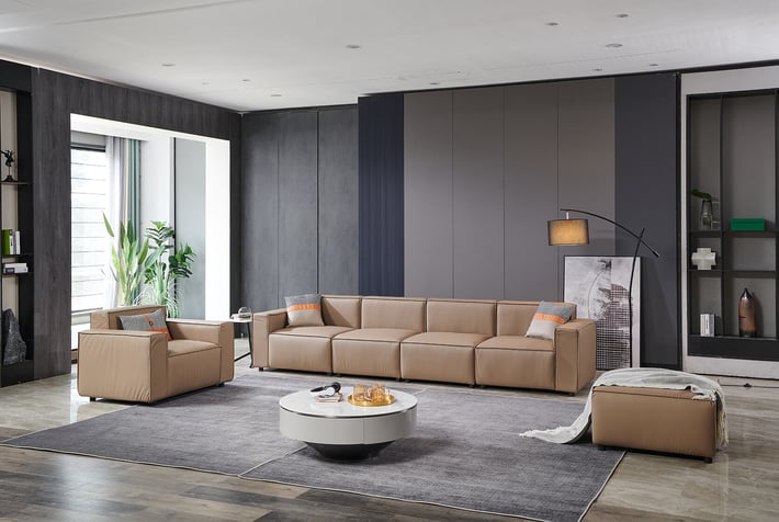 Armchair RFG Kiano, eco leather, 1160 x 880 x 760 mm, brown