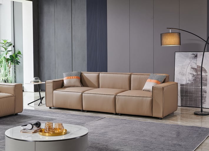 Armchair RFG Kiano, eco leather, 1160 x 880 x 760 mm, brown