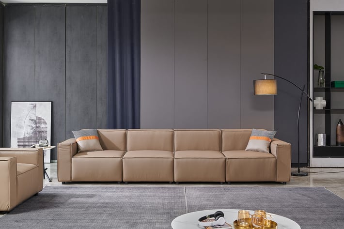 Armchair RFG Kiano, eco leather, 1160 x 880 x 760 mm, brown